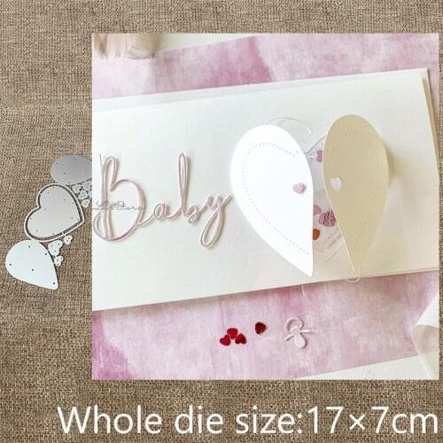 XLDesign Craft Metal Cutting Dies stencil mold Heart switch decoration scrapbook Album Paper Card Craft Embossing die cuts