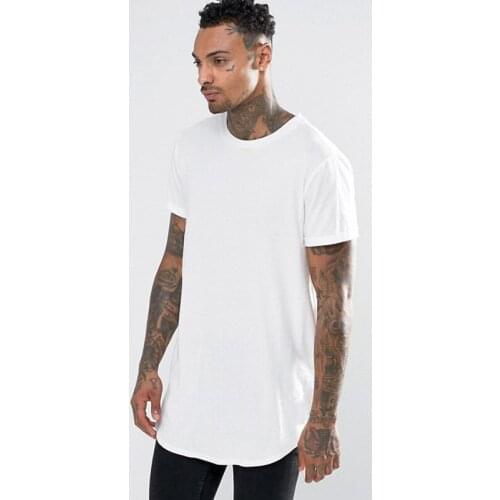 Mens arc hem trendy T-shirt casual and comfortable