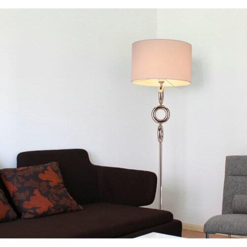 Nordic floor lamp living room modern bedroom floor light study led vertical lamp black white desk lamps lighing za992