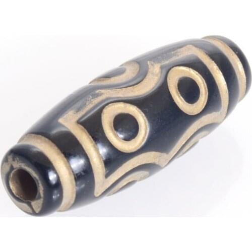 New Arrival 120 Pcs/Lot 13x34 MM Antique Design Loose Spacer Oval Tube Beads For Women Bracelets Jewelry Making