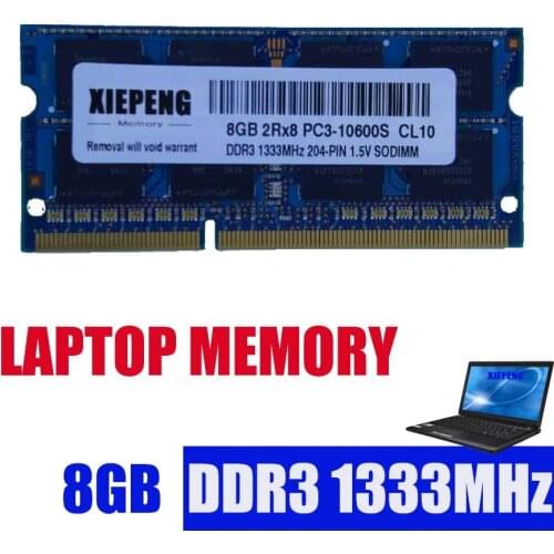 Laptop Memory DDR3 4G 1333MHz pc3 10600 RAM 8GB 2Rx8 PC3-10600S for MacBookPro 8,3 A1278 A1297 A1286 Notebook SODIMM