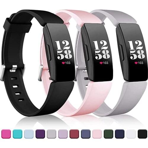 3pack Strap For Fitbit inspire Band For Fitbit inspire HR Straps Silicon Soft TPU Bracelet For Fit Bit inspire Accessories