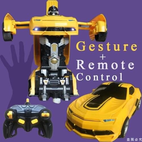 Remote Control Transformation 2.4g Rc Deformation Robot Car Action toys Plastic Toys Figure BEST Gift For Education Children