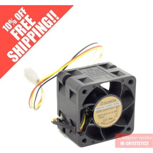 SUNON 4028 1U2U server fan 12V 2.8W GM1204PQV1-8A 2 line