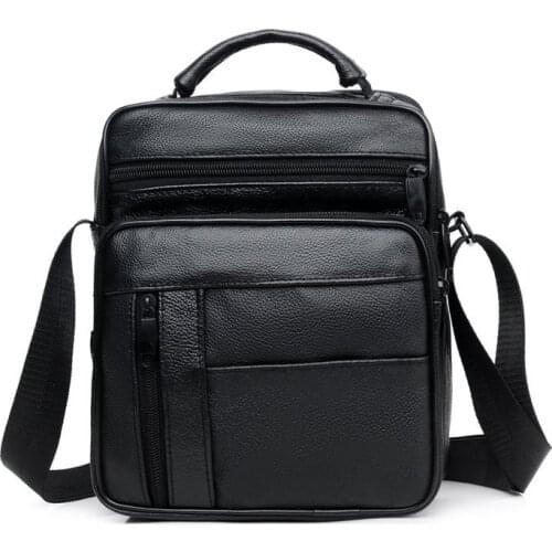 Men Genuine Leather Bags Messenger Shoulder Bags Crossbody Bags For Men Casual Cowhide Business Handbags