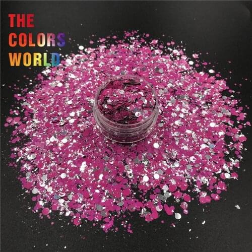 TCT-397 Mix Shape Chunky Glitter Nails Glitter estilo confeti Nail Art Decoration Body Art Tumbler Accessories Party Supplier