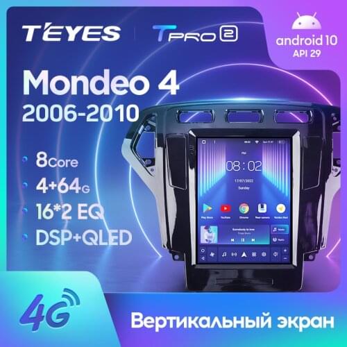 TEYES TPRO 2 For Ford Mondeo 4 2006 - 2010 For Tesla style screen Car Radio Multimedia Video Player Navigation GPS Android No 2din 2 din dvd