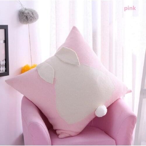 UBRUSH Creative Cotton Cushion Cover Cute Rabbit Soft And Comfortable Skin Home And Sofa 45*45 cm Cushion Covers