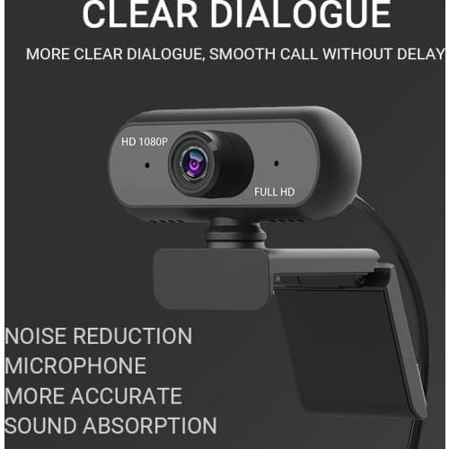 1080P HD Webcam 110 Degree Widescreen Web Camera with microphone Auto Focus Streaming Computer Camera for Video Recording Gaming