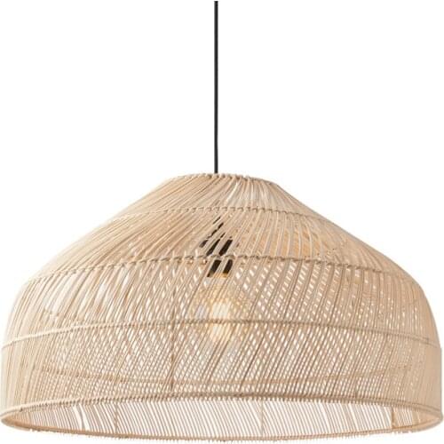 Vintage Asian Style Pendant Lights New Rattan Lamp Lights Suspension for Living Room Decor Dining Room Luminaire Hanging Lamp