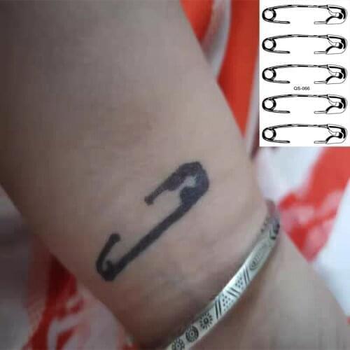 Waterproof Temporary Tattoo Stickers Needle Pin fake Tatto Geometric animal Flash Tatoo Hand Back Foot for Girl Women Men