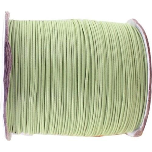 0.5mm Fresh Green Korea Polyester Wax Cord Waxed Cord Thread+200yds/roll+DIY Jewelry Bracelet Necklace Wire String Accessories