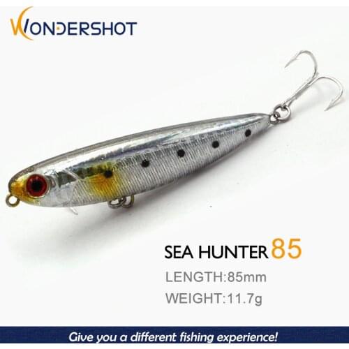 Wondershot D03 85mm 11.7g High Quality 2020 Fishing Lure Pencil Topwater vobler Bait Fishing decoys Wobblers for fish Crankbait