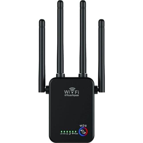 Wifi Repeater Signal Amplifier 300M Wireless Router 802.11N Network Expansion Booster Four Antenna