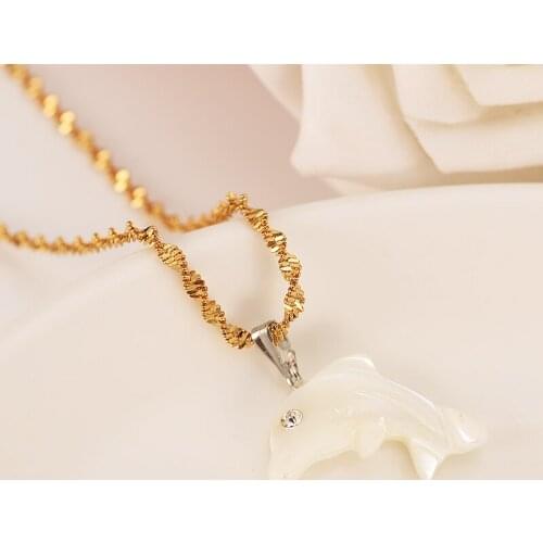 Gold Necklace resin fish Pendant Women Loverss Jewelry Valentines Gift Sweater chain Romanti Fancy Accessories charms Bijoux