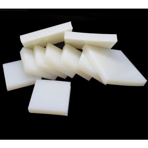 1PC White Silicone Rubber Sheet 50x50mm 100x100mm 200x200mm 300X300mm 5/10/15/20/30mm Thick
