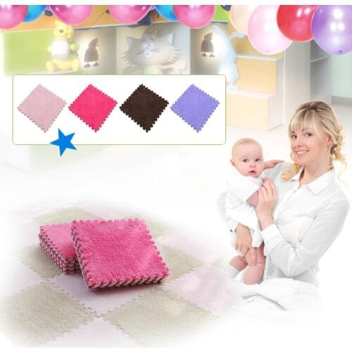 1Pcs DIY 30*30*1cm Magic Patchwork Jigsaw Splice Heads Baby Climbing Mat Living Room Bedroom Children Kids Soft Carpet