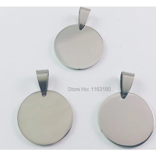 1000 pcs/lot Dog Cat Tag Customized Round Tag ID Tag Charms Stainless Steel DIY Pet Pet Accessories