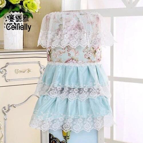 2Pcs/Set Fashion Household Merchandises Protector Cartoon Cloth Lace Drinking Fountains Barrels Water Dispenser Dust Cover