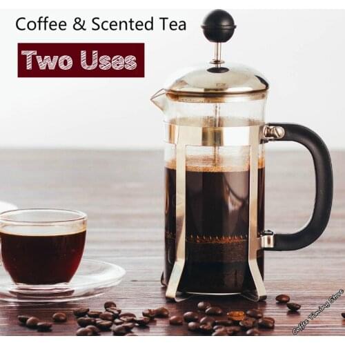 2018 Coffee Scented Tea French Press Filter Kettle Multi-role Percolat Pot Household Glass Heat-resisting Cup Maker Instructions