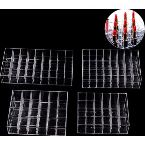 40/36/24 Grids Organizer Holder Plastic Box Multifunctional Home Bedroom Lipstick Stand Case Cosmetic Makeup Tools