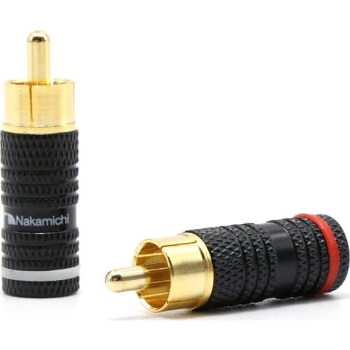 48Pieces/lots Nakamichi RCA plug ,audio interconnector connector plug,plug with signal wire jack