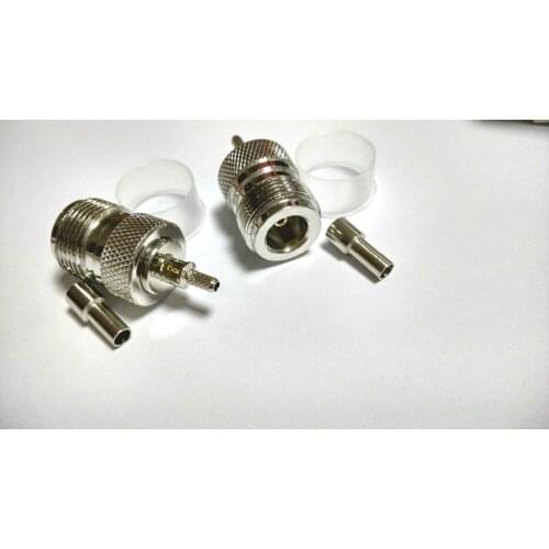 50pcs brass N Crimp female jack RF for LMR100 RG316 RG174 connector New