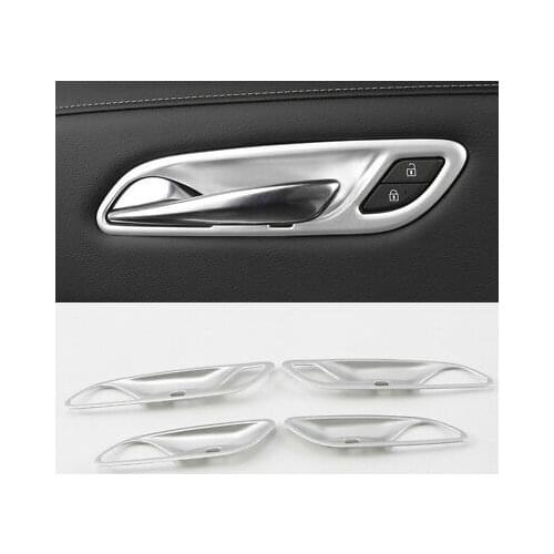 Accessories Matte Inner Door Handle Bowl Cover Trim 4pcs For Cadillac XT4 18-20