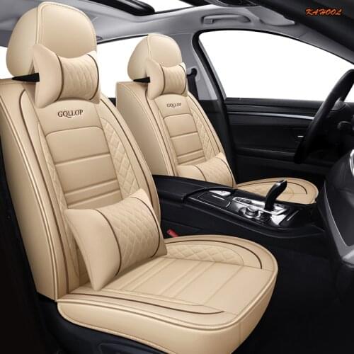 KAHOOL leather car seat covers For honda freed stream accord 2018 crv civic jezz 2011 city 2010 fit hrv xrv car seats stylie