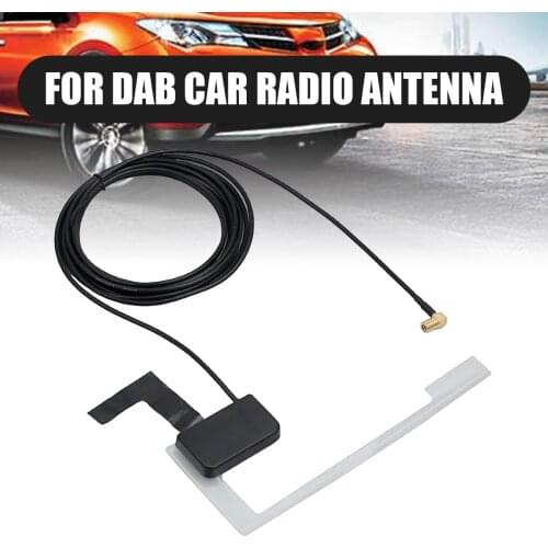 1pc DAB Digital Car Auto Radio Antenna Aerial SMB Window Glass Mount Built in Signal Booster For Pioneer Kenwood JVC Sony Parts