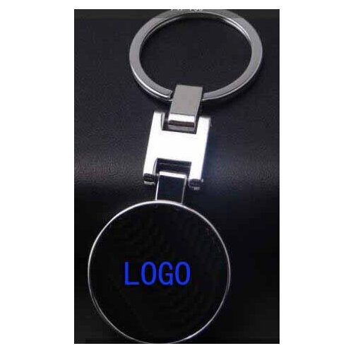 Double-sided H-button for car logo Automobile Logo Metal Key Button Ring Waist Key Pendant Car Couple Keychain Boyfriend Gift