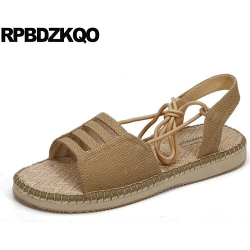 2018 Espadrilles Rope Breathable Summer Outdoor Woven Designer Shoes Men High Quality Casual Japanese Fisherman Nice Sandals