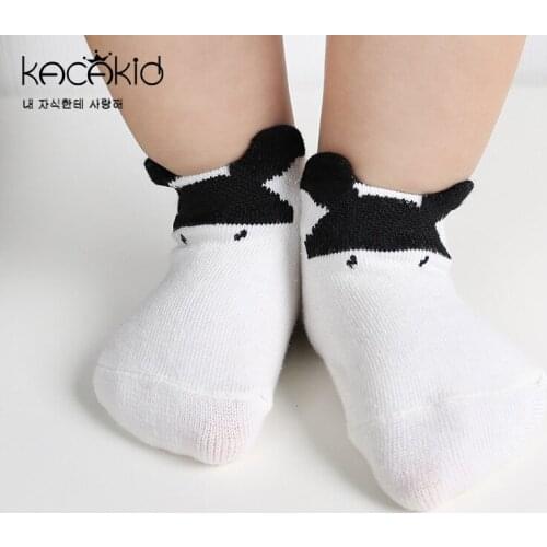 Kacakid Cat Foc Mose Design Non-slip Childrne Kids Boys Girls Cotton Socks Meias Infantil Animals Socks Pantufa Infantil