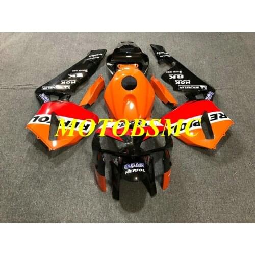 Motorcycle Fairing kit for CBR600RR F5 05 06 CBR 600RR CBR 600 RR 2005 2006 ABS Red orange Fairings set+gifts HD51