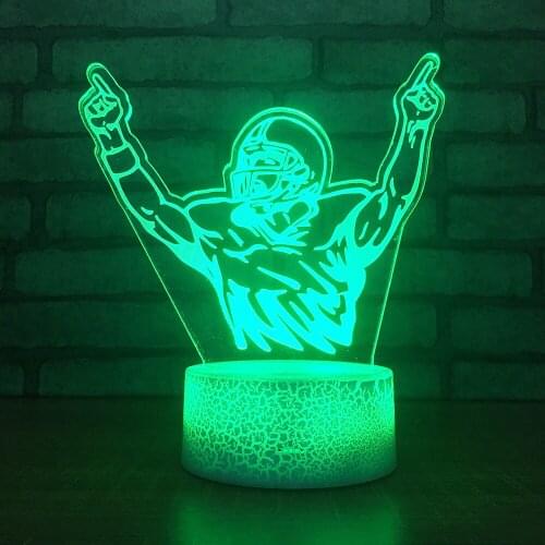 Creative Gifts Colorful Acrylic Night 3d Night Bedroom Personality Remote Control Table Lamp Christmas decorations gift