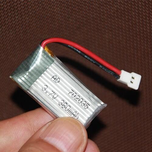 3.7V airplane lithium battery four aircraft of 702035 h107d over 380mAh shipping bossen Kazakhstan Rechargeable Li-ion Cell