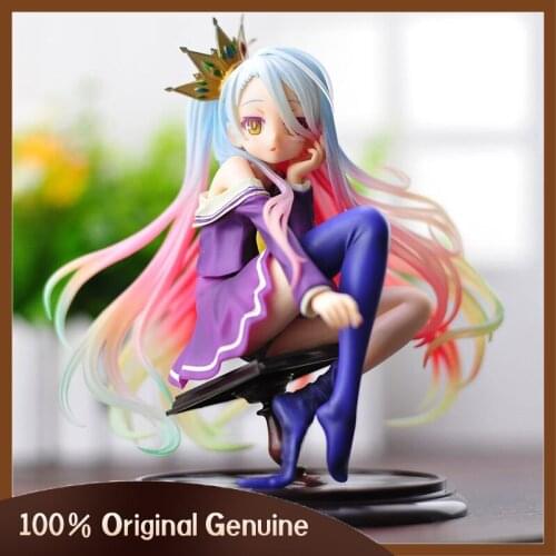 Cute Anime No Game No Life Shiro Toy Figures PVC Toys So Sexy Girl Kit Brinquedos Model Birthday Gift Movie Fans Collection