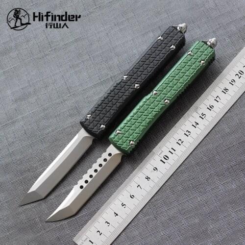 NEW Hifinder version D2 blade knife 6061-T6 Aluminum handle camping survival outdoor EDC hunt Tactical tool dinner kitchen knife