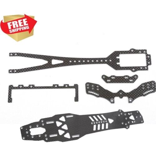 RC Radio car 3RACING D5S Carbon fiber second floor front rear shock tower battery rack chassis parts