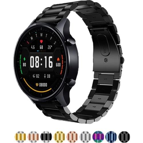 22mm/20mm Stainless steel strap for Haylou LS02 bracelet xiaomi mi watch color band replacement Wristband smartwatch bracelet