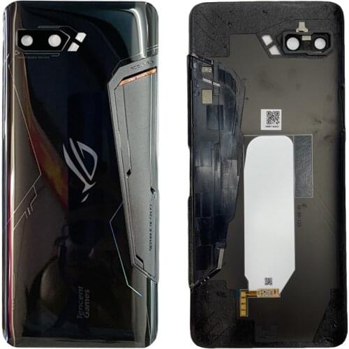 Rog2 Back Cover For 6.59" Asus ROG Phone II ZS660KL Back Battery Cover I001D I001DA I001DE Housing Glass Lens Case