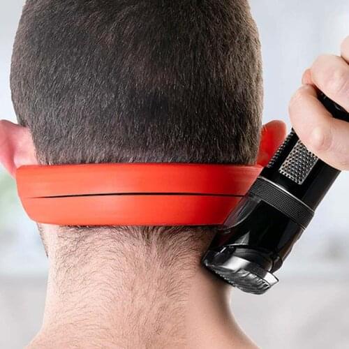 Neckline Shaving Template And Hair Trimming Guide Barber Style DIY Hands-Free Cut Trim And Shave Use For Straight Lines TSLM1