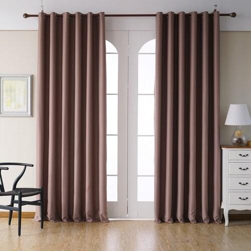 Modern blackout curtains for living room bedroom curtains for window drapes brown finished blackout curtains 1 panel blinds