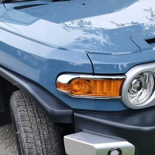 Car Styling ABS Chrome Mirror Cover Door Handle Fuel Tank Head Tail Light Cover For Toyota FJ Cruiser XJ10 2006-2020 Accessories