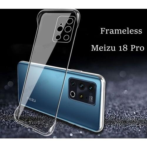 Ultra Thin Transparent Frameless Phone Case For Meizu 18 Pro Slim Shockproof Phone Cover For MEIZU 18 Borderless Protective Case