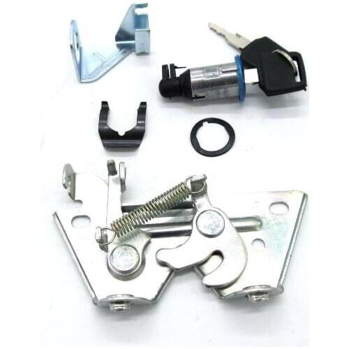 Universal Seat Cowl Lock Key Set Seat Barrel Iron plate with cushion lock for Kawasaki car accessories