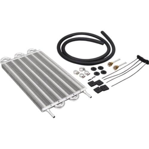 Universal Car Air Condenser Radiator AFT 6 Row Oil Cooler Fin Pipe Belt Condenser for Auto Accessory