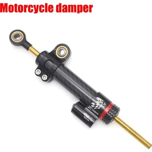 Universal DIMOTIV Matris Adjustable Steering Damper for Kawasaki Ninja 400 300 250 Honda CB650F Yamaha R1 YZF-R3 R25 Tracer
