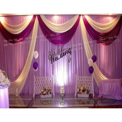 10ft x 20ft Wedding Backdrop Stage Curtain Event Decoration