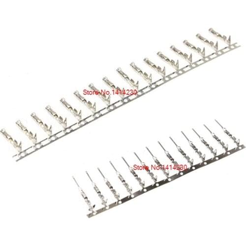 200Pcs(=1Pack) (connectors|dupont) 2.54mm Female + Male Pins Long Dupont Head Reed/plug, jumper wire cable